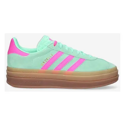 Sneakers boty adidas Originals H06125 W Gazelle Bold tyrkysová barva