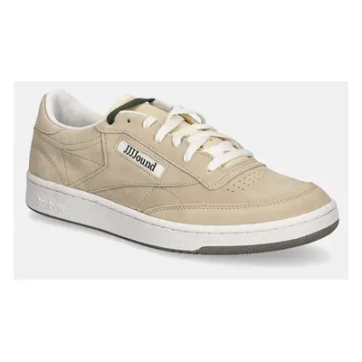 Semišové sneakers boty Reebok LTD Club C 85 béžová barva, RMIA04VC99LEA0036101