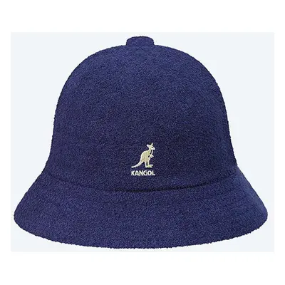 Klobouk Kangol Bermuda Casual tmavomodrá barva, 0397BC.NAVY-NAVY