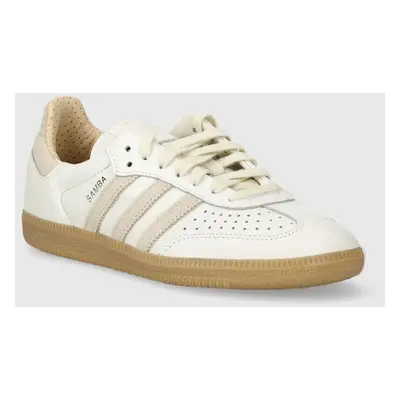 Kožené sneakers boty adidas Originals Samba OG bílá barva, IG1376