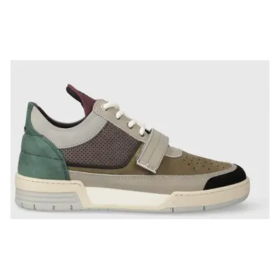 Kožené sneakers boty Filling Pieces Low Top Blaze šedá barva, 10125691002