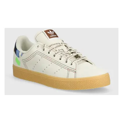 Semišové sneakers boty adidas Originals Stan Smith CS x KS W béžová barva, IE0384