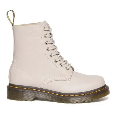 Kožené kotníkové boty Dr. Martens 1460 Pascal dámské, bílá barva, na plochém podpatku, DM3092034