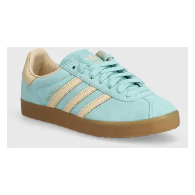 Kožené sneakers boty adidas Originals Gazelle 85 tyrkysová barva, IE3435