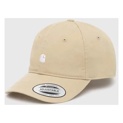 Bavlněná baseballová čepice Carhartt WIP Madison Logo Cap béžová barva, I023750.25EXX