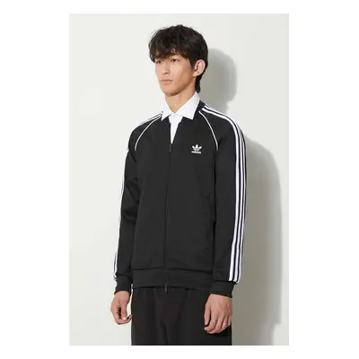 Mikina adidas Originals Classics SST Track Jacket pánská, černá barva, s aplikací, IM4545