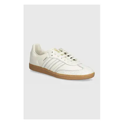 Kožené sneakers boty adidas Originals Samba OG bílá barva, IF1985