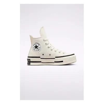 Kecky Converse Chuck 70 Plus dámské, bílá barva, A00915C, A00915C-EGRET