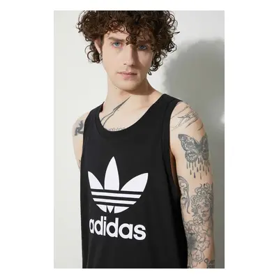 Bavlněné tričko adidas Originals černá barva, IA4811-BLACK