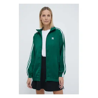 Mikina adidas Originals Track Top dámská, tyrkysová barva, s aplikací, IP0699