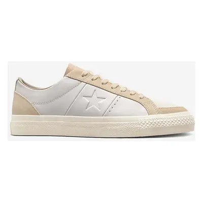 Kožené sneakers boty Converse One Star Pro béžová barva, A04242C-CREAM