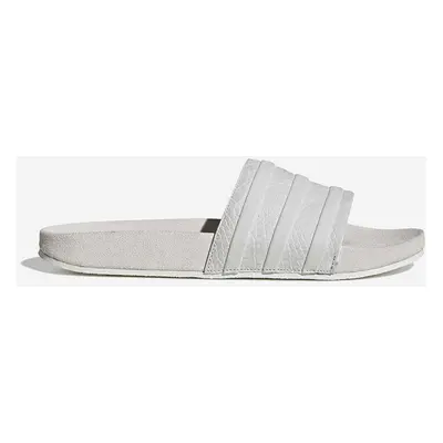 Kožené pantofle adidas Originals Adilette šedá barva, FZ6450-grey