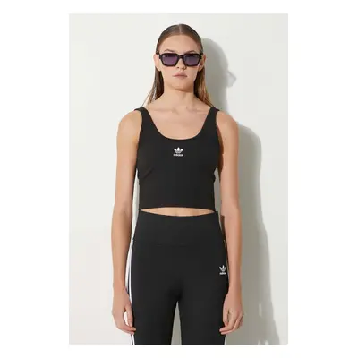 Top adidas Originals dámský, černá barva, HF3399-BLACK