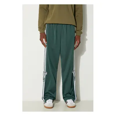 Tepláky adidas Originals Adibreak zelená barva, s aplikací, IY9928