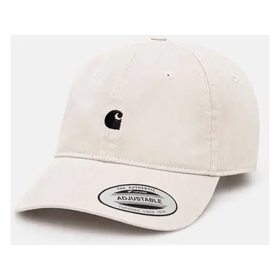 Bavlněná baseballová čepice Carhartt WIP Madison Logo Cap béžová barva, s aplikací, I023750.2DUX