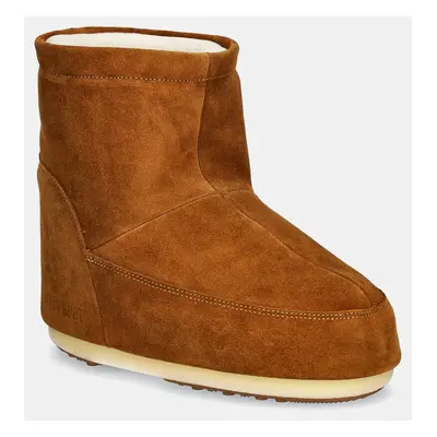 Semišové sněhule Moon Boot Icon Low Nolace Suede hnědá barva, 80D1409400-M008