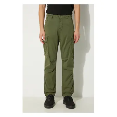 Kalhoty Alpha Industries Squad Pant pánské, zelená barva, jednoduché, 188202