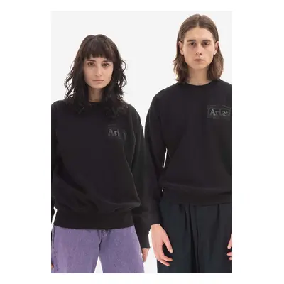 Bavlněná mikina Aries Premium Temple Sweatshirt černá barva, s potiskem, AR20000 BLACK