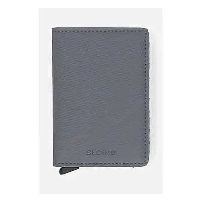 Peněženka Secrid šedá barva, peněženka Secrid Slimwallet Carbon SCA-COOL GREY