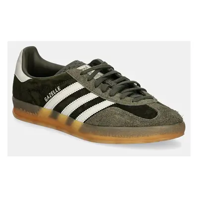 Sneakers boty adidas Originals Gazelle Indoor zelená barva, JI3899