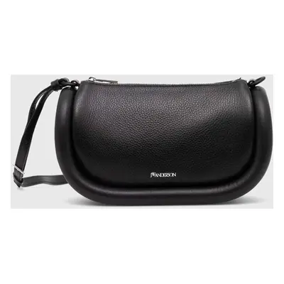 Kožená kabelka JW Anderson The Bumper-12 černá barva, HB0570.LA0107.999