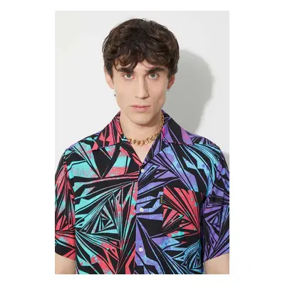 Košile Aries Vortex Hawaiian Shirt AR40103 MULTI pánská, regular, AR40103 MULTI