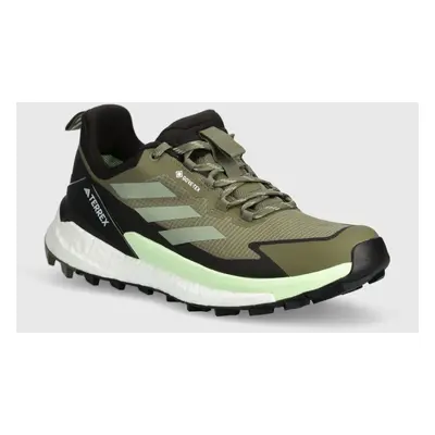 Boty adidas TERREX Free Hiker 2 Low GTX pánské, zelená barva, IE5104