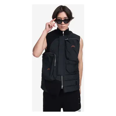 Vesta A-COLD-WALL* Asymmetric Padded Gilet ACWMO142 BLACK černá barva