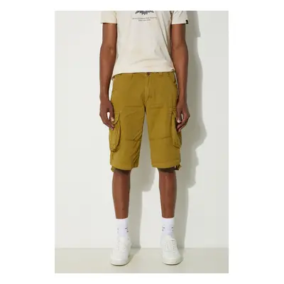 Bavlněné šortky Alpha Industries Jet Short 191200 440 hnědá barva, 191200.440-brown