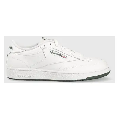 Kožené sneakers boty Reebok Classic CLUB C 85 bílá barva, FZ6014.100039280-white