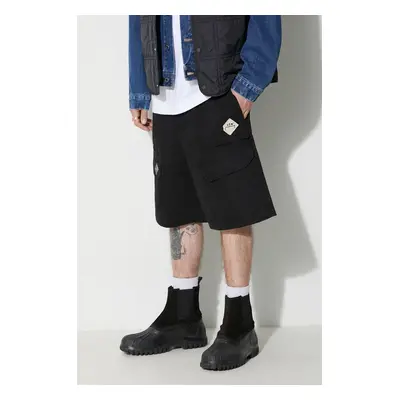 Bavlněné šortky A-COLD-WALL* ANDO CARGO SHORT černá barva, ACWMB208A