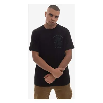 Bavlněné tričko Maharishi U.A.P. Embroidered T-shirt Organic Cotton Jerse 4093 BLACK černá barva