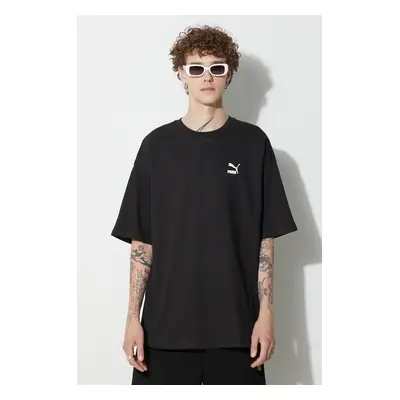 Bavlněné tričko Puma BETTER CLASSICS Oversized Tee černá barva