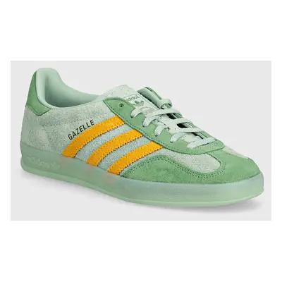 Sneakers boty adidas Originals Gazelle Indoor zelená barva, IG6783