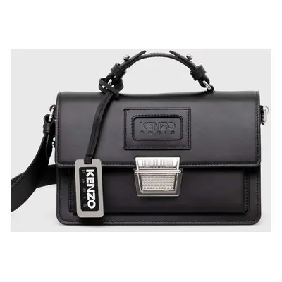 Kožená kabelka Kenzo Small Crossbody Bag černá barva, FD62SA126L02.99