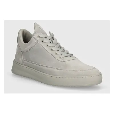 Semišové sneakers boty Filling Pieces Low Top Suede All Grey šedá barva, 10122791783