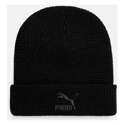 Čepice Puma Classics Mid Fit Beanie černá barva, z husté pleteniny, 025677