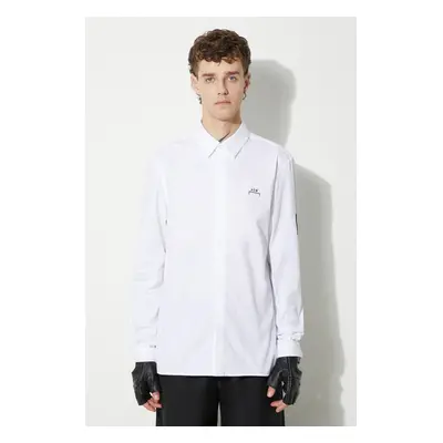 Košile A-COLD-WALL* Pawson Shirt ACWMSH078 WHITE bílá barva, regular, s klasickým límcem