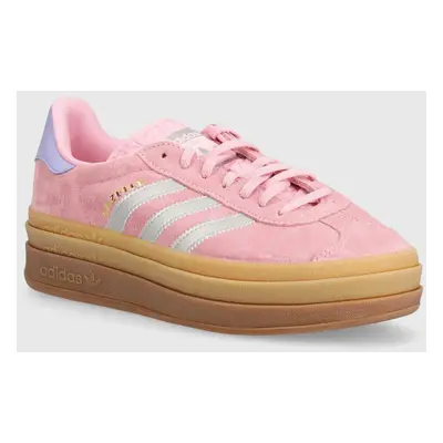 Sneakers boty adidas Originals Gazelle Bold růžová barva, JH5539