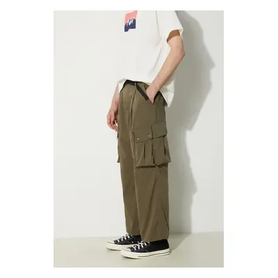 Kalhoty Nanga Hinoc Ripstop Field Cargo Pants pánské, zelená barva, ve střihu cargo, NW2411.1I70