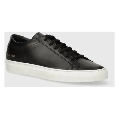 Kožené sneakers boty Common Projects Achilles Low White Sole černá barva, 1658