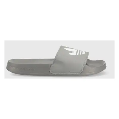 Pantofle adidas Originals Adilette FU7592 pánské, šedá barva, FU7592-WHT/GRETHR