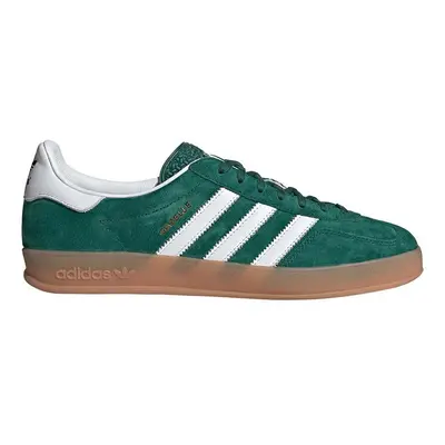 Semišové sneakers boty adidas Originals Gazelle Indoor zelená barva, IG1596