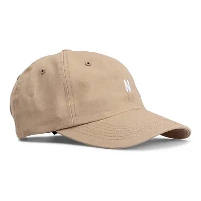 Bavlněná čepice Norse Projects Twill Sports Cap béžová barva, s aplikací, N80.0001.0966