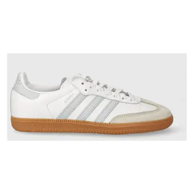 Kožené sneakers boty adidas Originals Samba OG bílá barva, IE0877