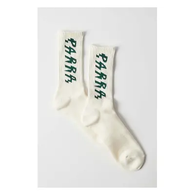 Ponožky by Parra Shocker Logo Crew Socks bílá barva, 52180