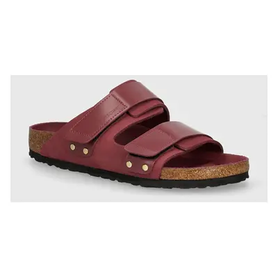 Kožené pantofle Birkenstock Uji dámské, růžová barva, 1028554