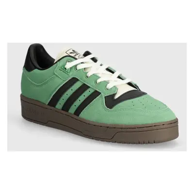 Semišové sneakers boty adidas Originals Rivalry 86 Low zelená barva, ID8409