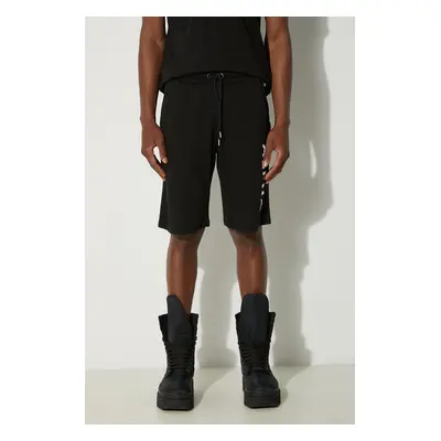 Bavlněné šortky Alpha Industries Alpha Jersey Short 116366 03 černá barva, 116366.03-black