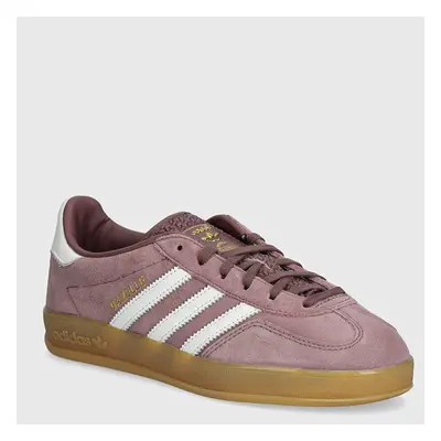 Sneakers boty adidas Originals Gazelle Indoor fialová barva, IH5483